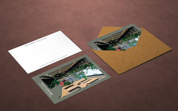 Le clos Saint-Mards à Pont-Audemer en carte postale